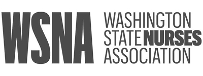 Washington State Nurses Association Logo BW Washington State Nurses Association Logo