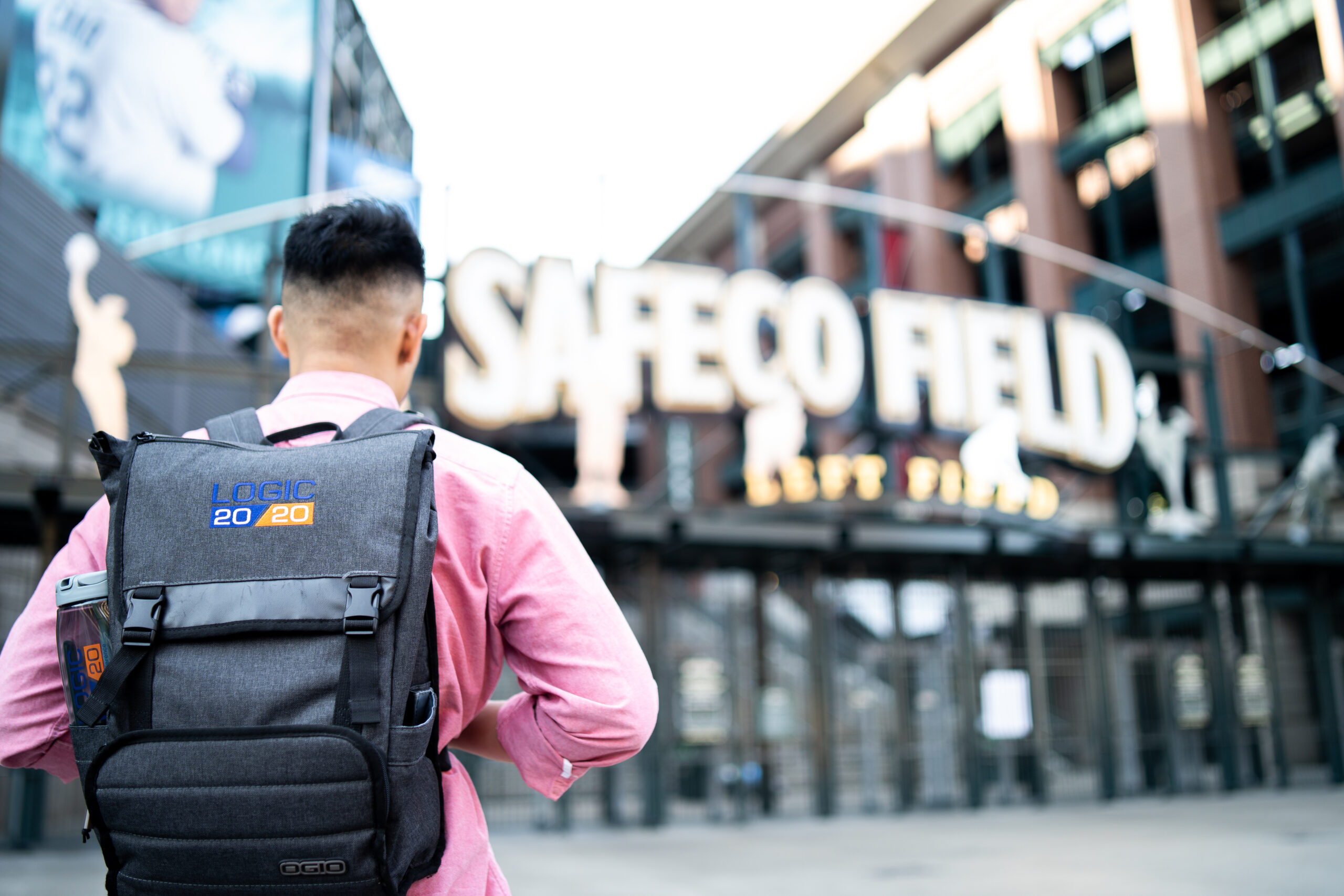Person with backpack