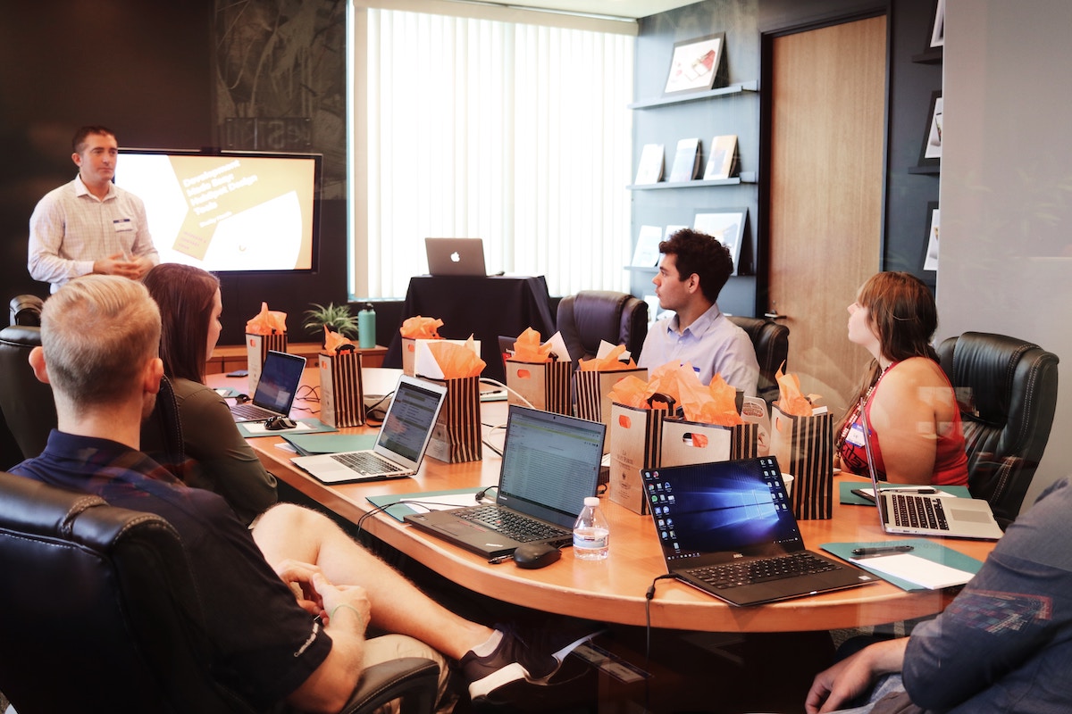 business training session in a conference room