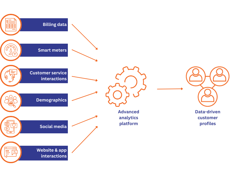 Process for building data-driven customer profiles