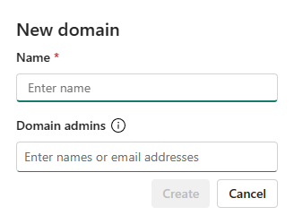 Microsoft Fabric new domain