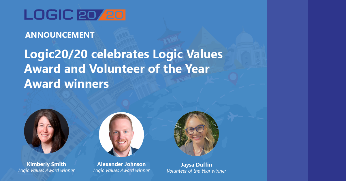 Logic20/20 celebrates Logic Values Award and Volunteer of the Year Award winners