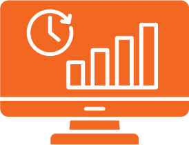 real-time data visualization on a computer monitor