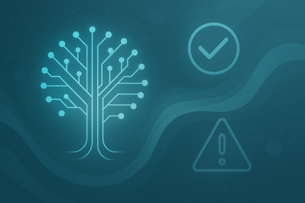 abstract image representing the risks and rewards of generative AI