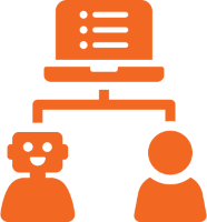 icon representing workforce capability with ai