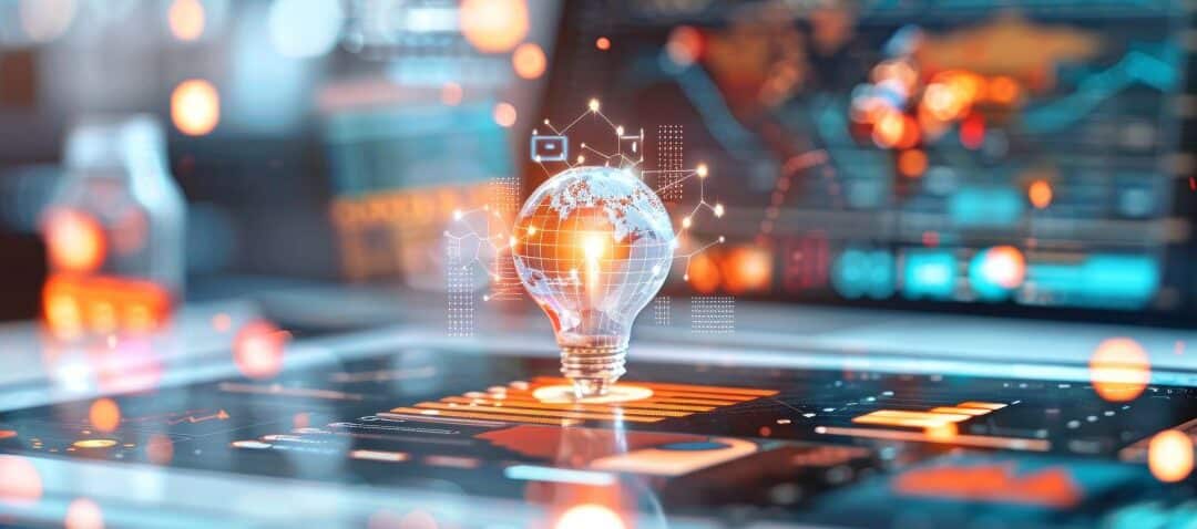 abstract image representing AI-driven business transformation