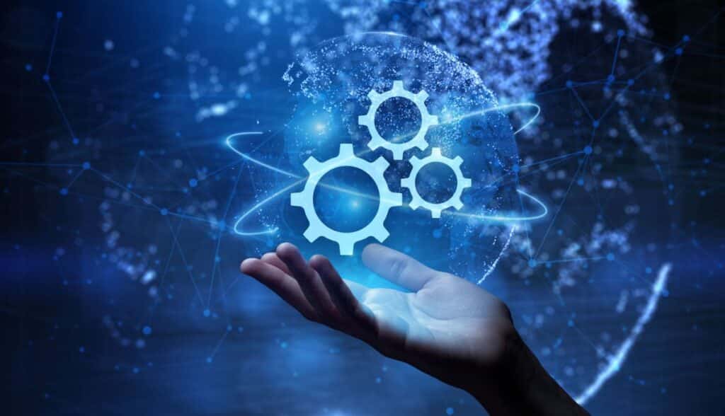 abstract image representing automation of human tasks