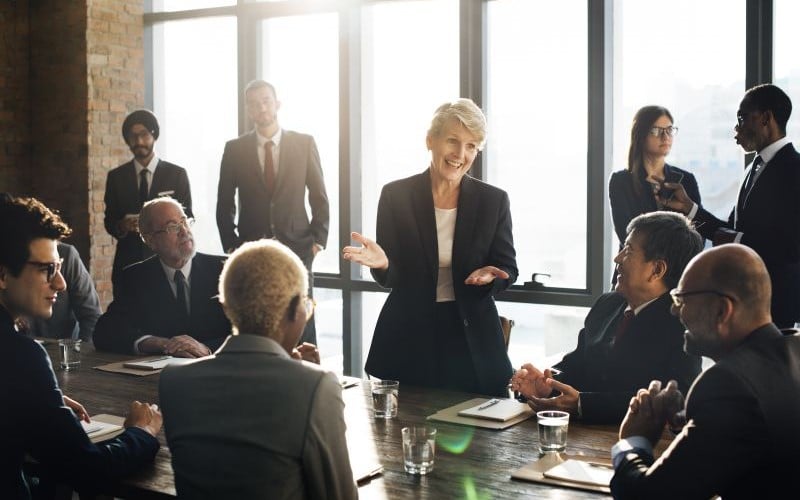 executive team in a planning session