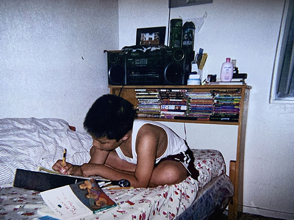 Ankit-doing-homework
